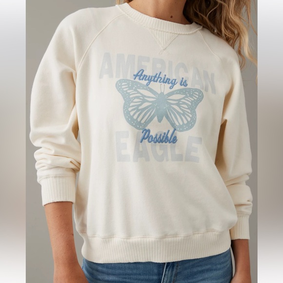 American Eagle Outfitters Tops - American Eagle Funday Graphic Sweatshirt